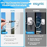 eSynic Window Restrictors 12 Pack UPVC Safe 19 cm Dual Lock Screws Included view 6