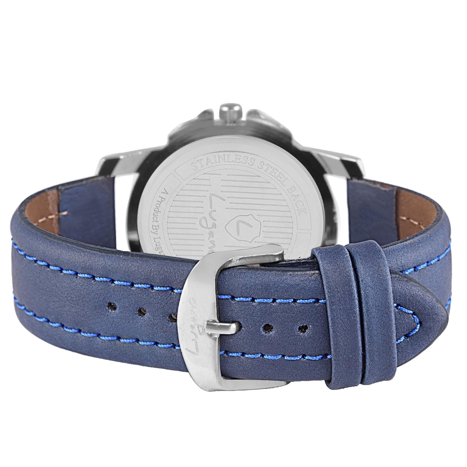 lugano analog blue dial men's watch- lg 1006