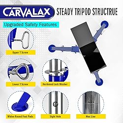 CARVALAX V-Head Pipe Jack Stand, 28"-52" Adjustable