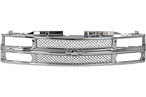Evan Fischer Grille Assembly Compatible with 1994-1999 Chevrolet K1500, 1995-1999 Tahoe, 1994-1999 C1500 & 1994 Blazer