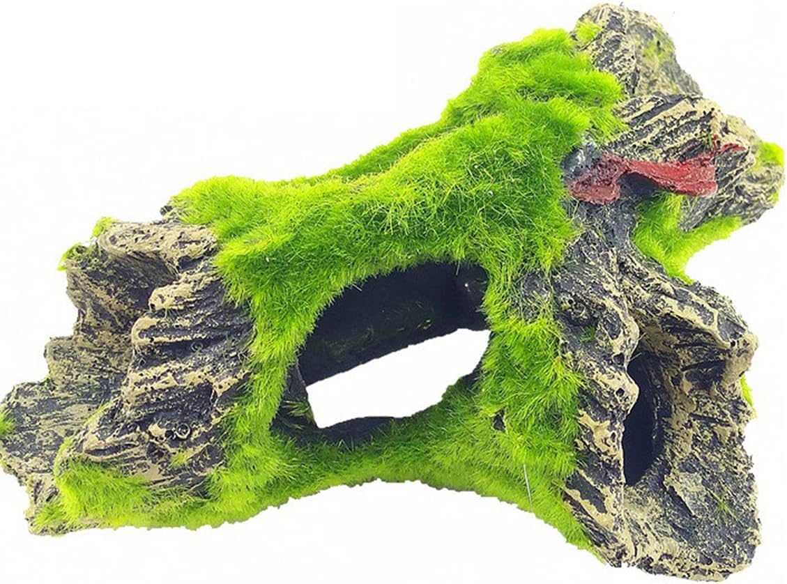MaoNativey Aquarium Tree Decoration, Resin Aquarium Wood Decoration Driftwood Cave Used for Fish Shrimp Hiding