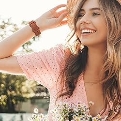 DGege Flower Engraved Bands Compatible with Fitbit