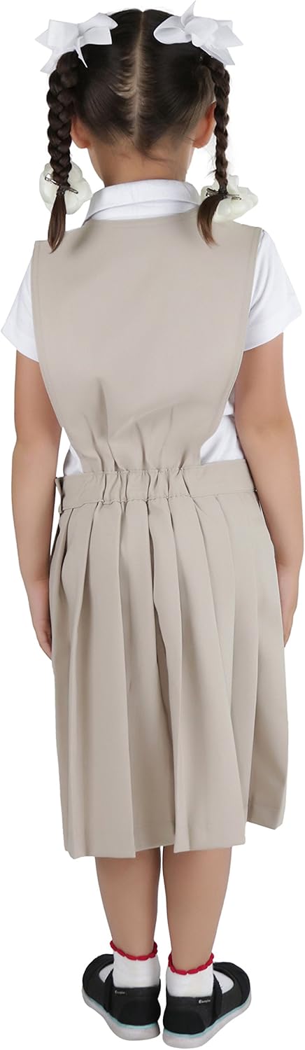 ToBeInStyle Girl's Uniform Jumper Dress: Clothing