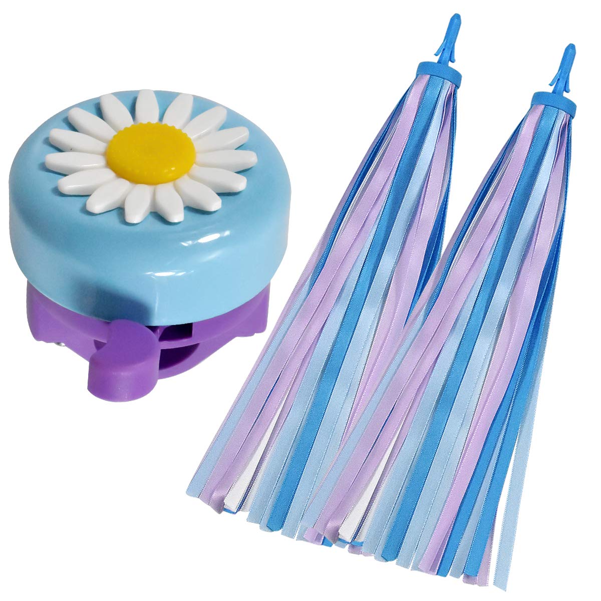 Dokpav Kids Bike Bell and Streamers, Children's Bike Accessories, Bicycle Bell and Streamers for Girls and Boys