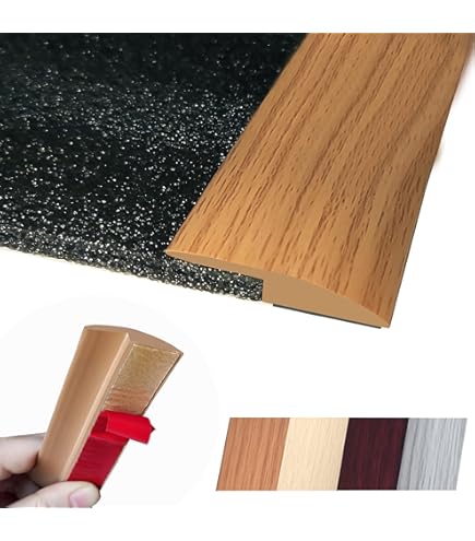 BNELL Carpet & Floor Edging Trim Strip,Self Adhesive-PVC Floor (6.56FT