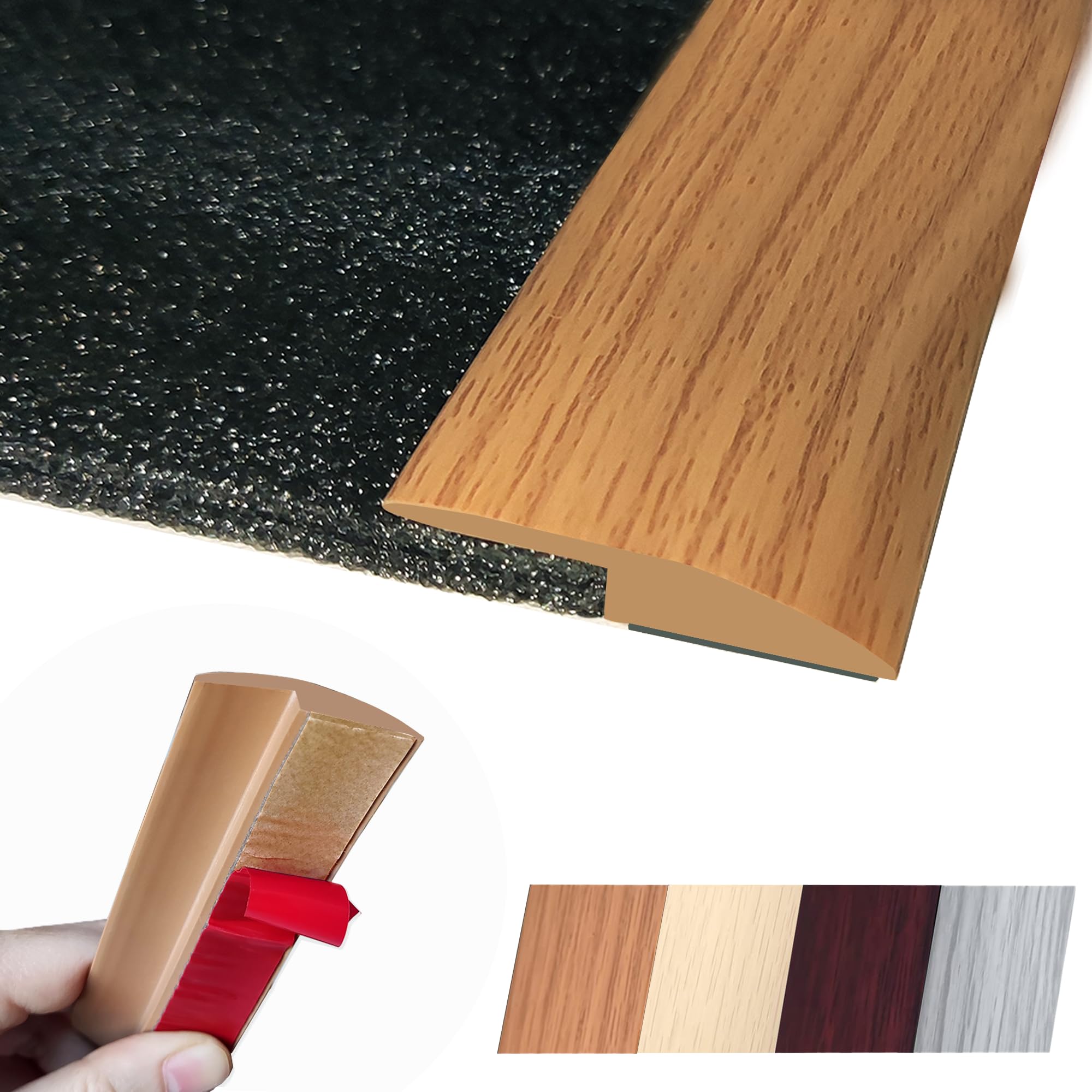 1/5 inch Height Floor Transition Strip, Self