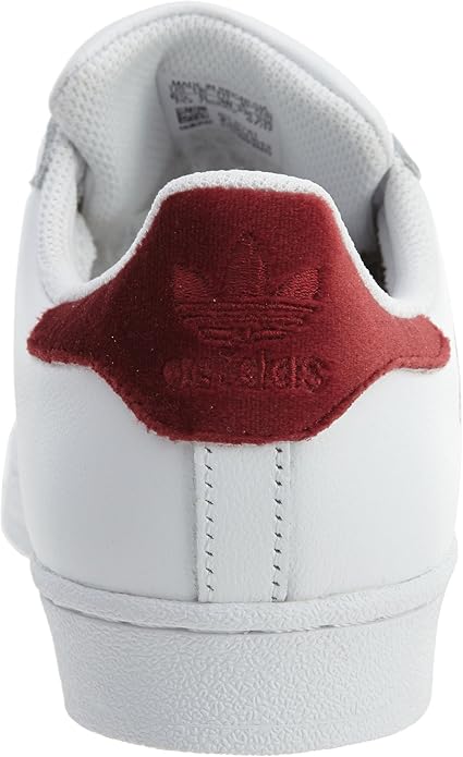 white and burgundy adidas