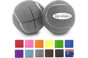 AMP Top Glides Precut Walker Tennis Ball Glides (Gray)