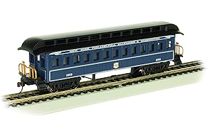 Old-Time Coach Car with Round End Clerestory Roof - B&O Royal Blue - HO Scale