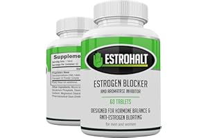 Estrohalt Estrogen-Blocker Supplement & Natural Anti Aromatase Inhibitor Pills for Men & Women DIM (Diindolylmethane) & Indole 3 Carbinol (I3C) Supplements for Estrogen Dominance & Hormone Balance