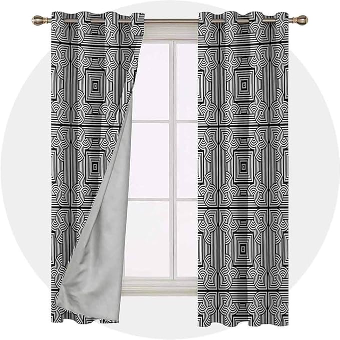 YUAZHOQI Cute Blackout Curtains 84 Inches Long Panels