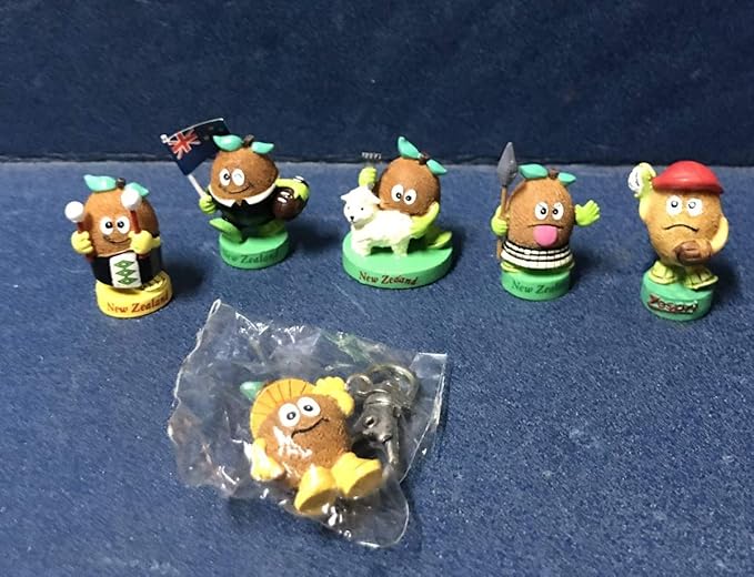 Amazon ゼスプリ キウイ マスコットキャラクター ポリストーン 6体セット キーホルダー おもちゃ ホビー