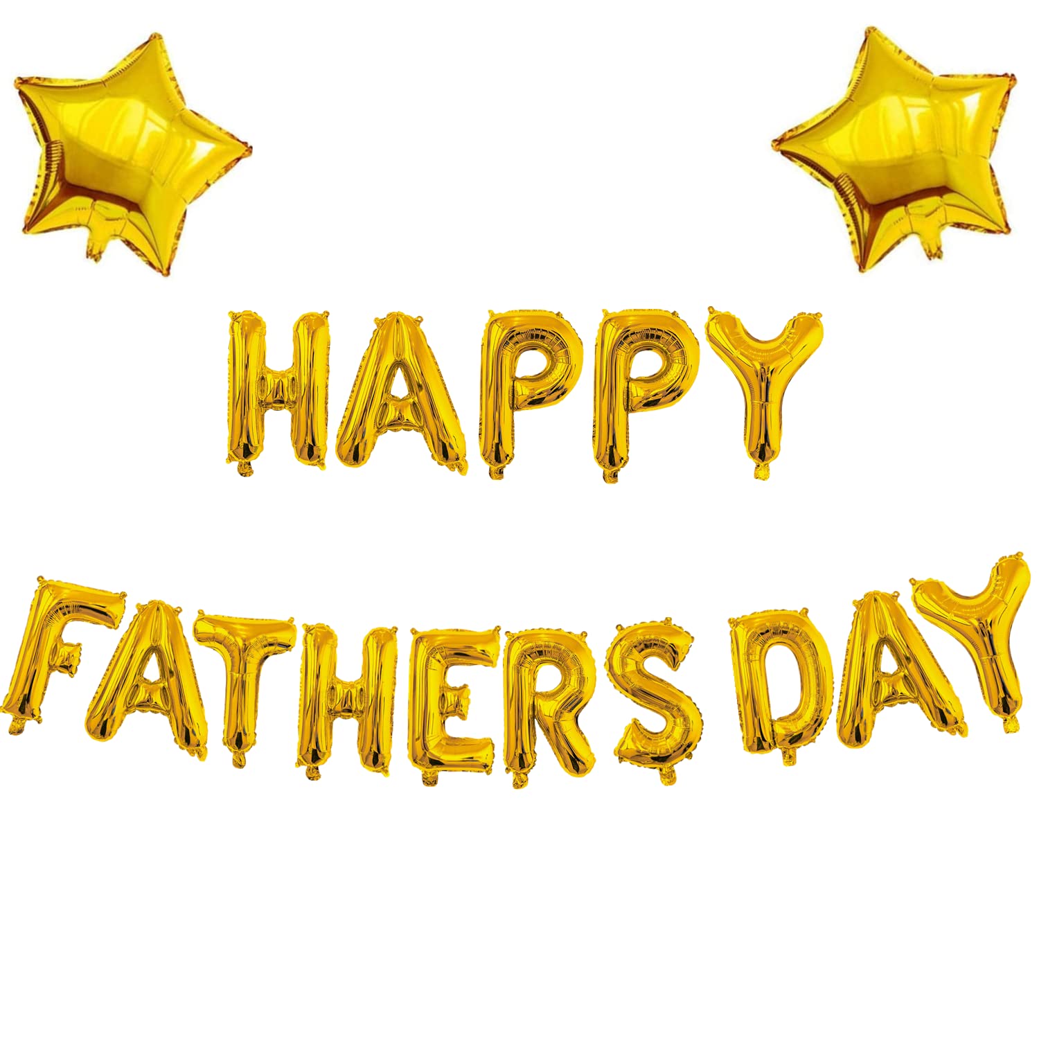 Happy Father’s Day Balloons Banner, Best Dad Ever Thank You Perfect for Father's Day Party Supplies Gold