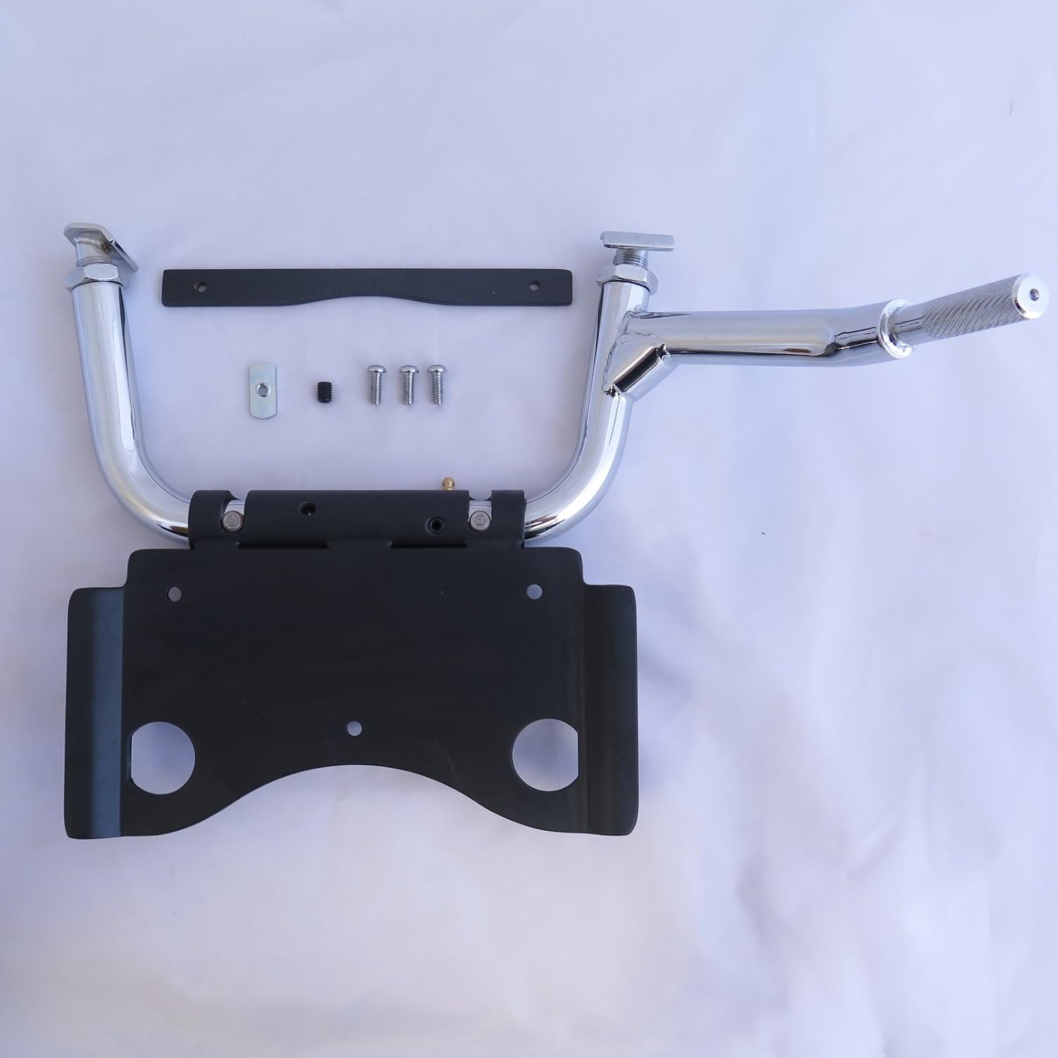 SMT MOTO Chrome Adjustable Center Stand For Harley Electra