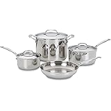 Cuisinart 77-7 Chef's Classic Stainless 7-Piece Cookware Set,Silver