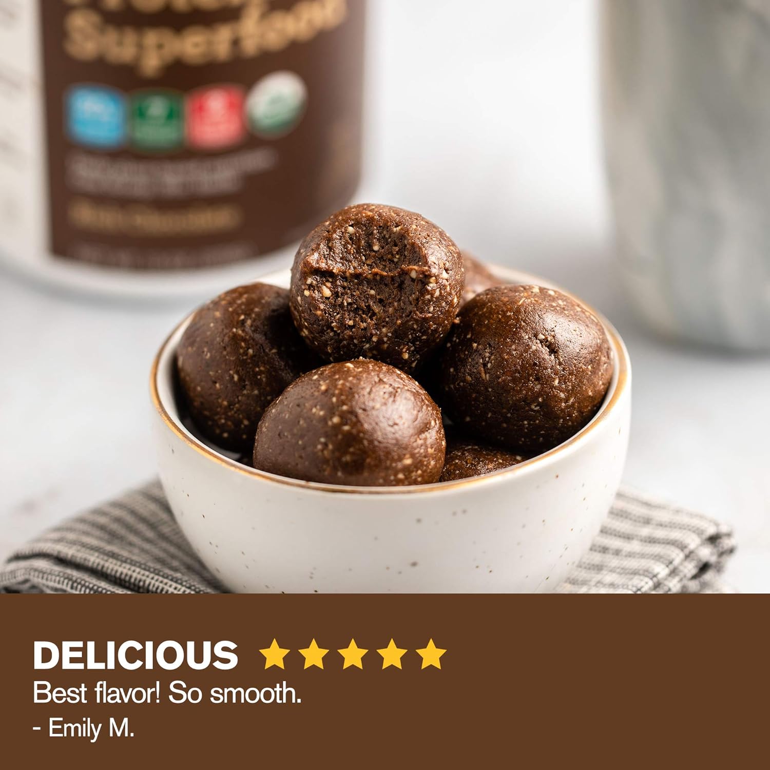 Amazing Grass Protein Superfood: Vegan Protein Powder, All-in-One Nutrition Shake, Rich Chocolate, 18 Servings : Grocery & Gourmet Food