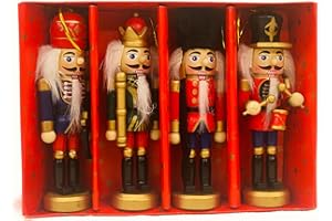 KURT S. ADLER Kurt Adler Wooden Nutcracker Ornament 4-Piece Box Set, 5-Inch