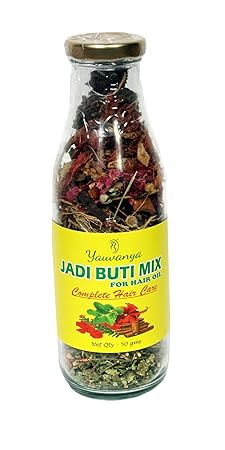 Yauvanya Make your own hair oil DIY Jadi Buti Mix (11 herbs) for complete Hair Care