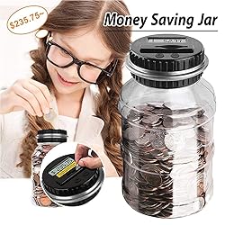 Coin Piggy Bank Saving Jar, Winnsty Digital Coin