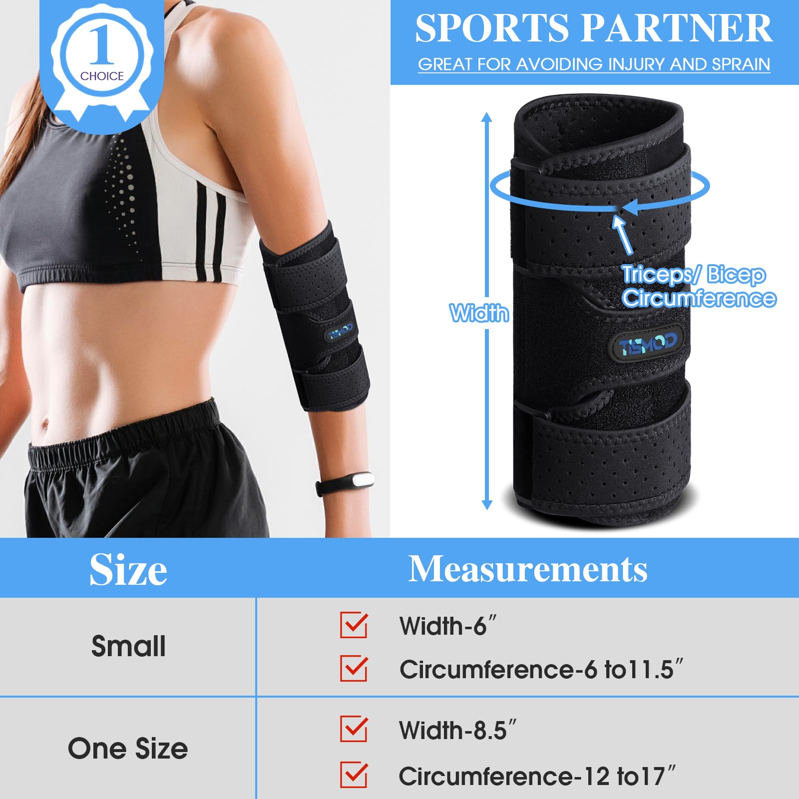 Elbow Brace, Elbow Splint for Cubital Tunnel Brace for Sleeping-Immobilizer for Ulnar Nerve Brace Elbow Pain fit Men & Women
