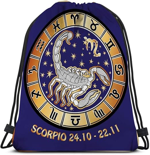 KKs-Shop Bolso de Mano con cordón Deporte para Todos Escorpio Zodiaco