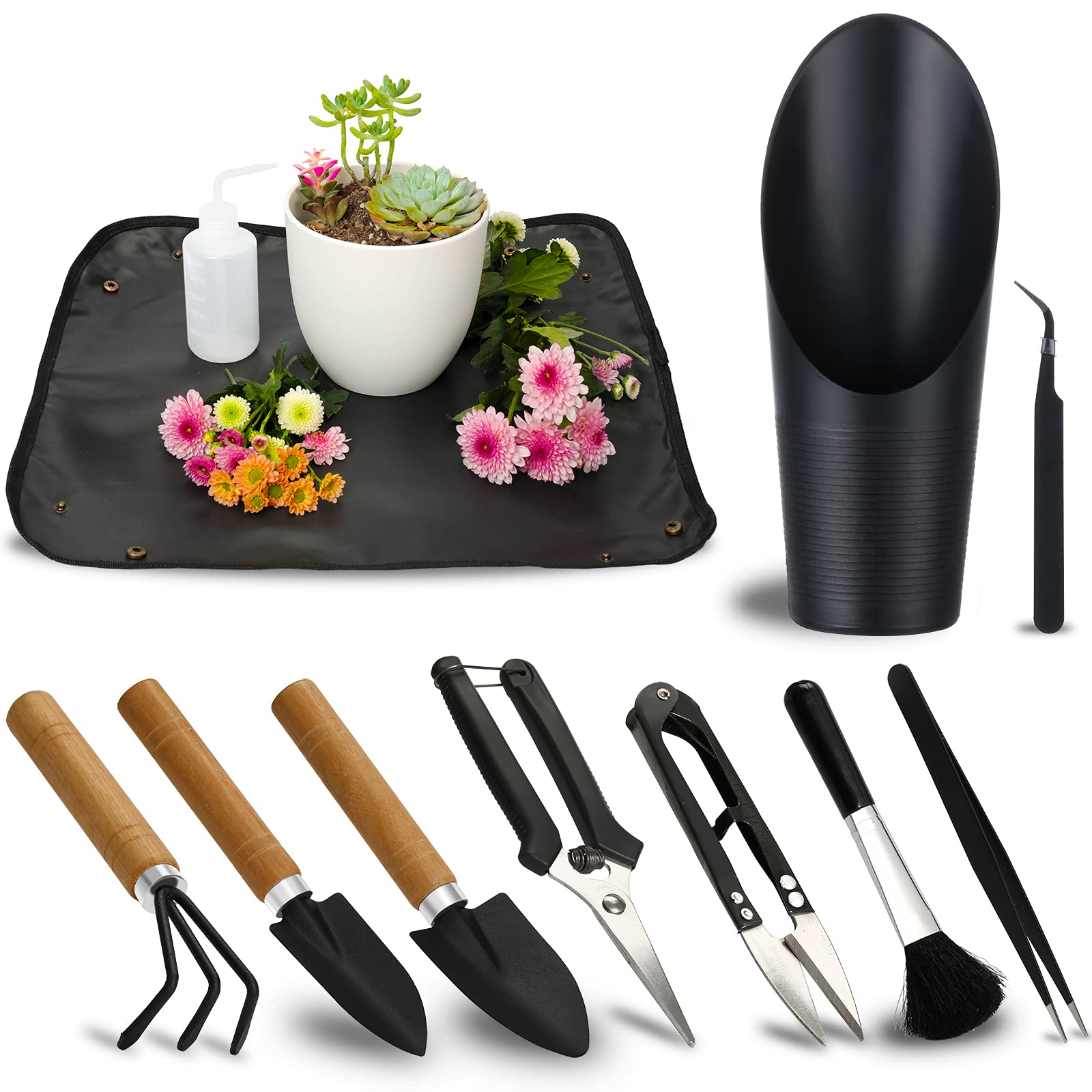 Photo 1 of 11Pcs Succulent Tools,Mini Garden Tools,Succulent Watering Tool as Plant Accessories,Succulent Gardending Hand Tools Kit for Seedling Soil,Caring Succulent,Houseplant,Gifts for Woman (No Flowerpot)