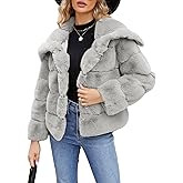 Simplee Apparel Womens Faux Fur Coat Fleece Cropped Jacket Long Sleeve Fur Coats Warm Winter Jackets 2025