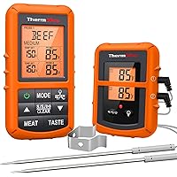 ThermoPro TP20 Wireless Meat Thermometer 500FT Digital Cooking Food BBQ Thermometer with 2 Temperature Probe for Oven Smoker 