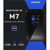 NETGEAR Nighthawk M7 5G Mobile Hotspot with eSIM, WiFi 7, Up to 3.6 Gbps | Unlocked Portable Travel Router, 140 countries, 32
