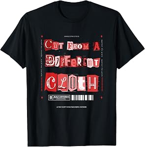 Red Cut from A Different Cloth Red Graphic T-Shirt