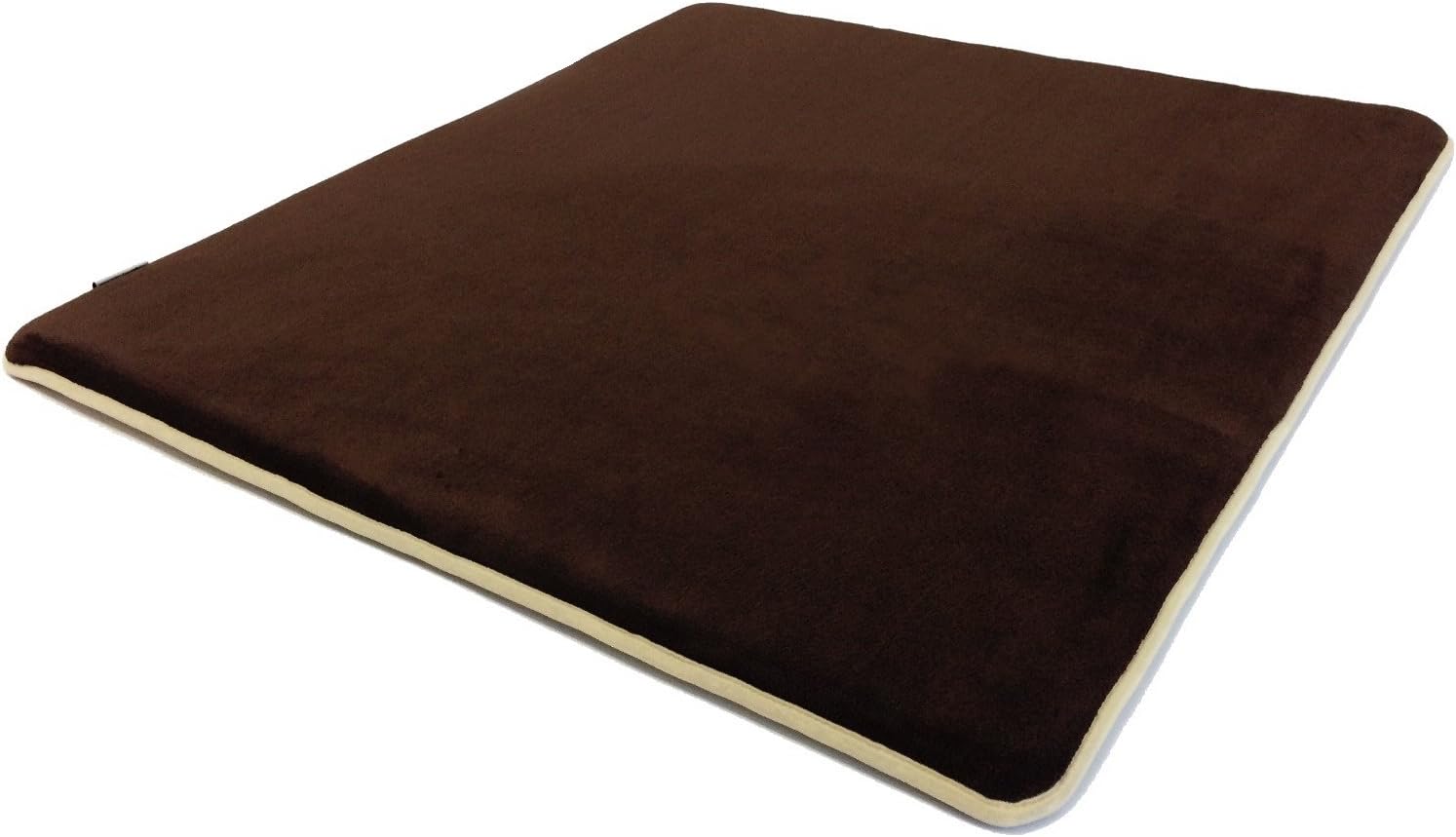ClicksEZ 42"x28"x1.1" Memory Foam Coral Fleece Standard Mat Bed with Waterproof Anti Slip Bottom for Puppies and Dogs Small, Medium and Large (Gray)