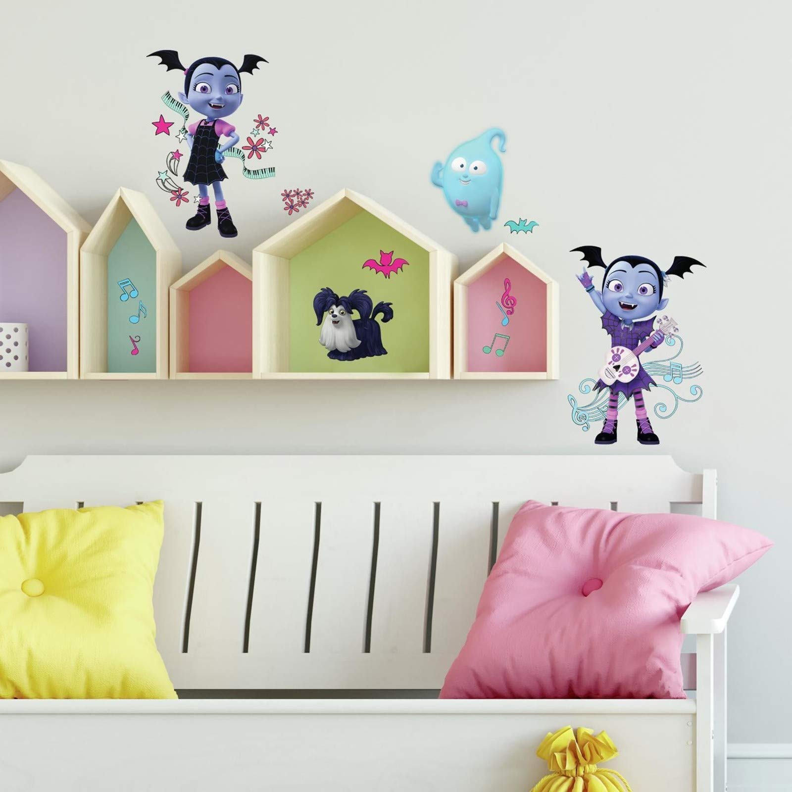 RoomMates RMK3762SCS Disney Vampirina Peel and Stick Wall Decals,Multicolor