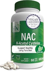 Health Thru Nutrition NAC N-Acetyl-Cysteine 600mg 60 VegeCaps view 1