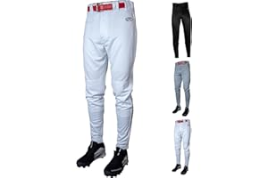 Rawlings Mens Launch Series Baseball Pants | Tapered Jogger Fit | Adult Sizes | Solid | Multiple Colors
