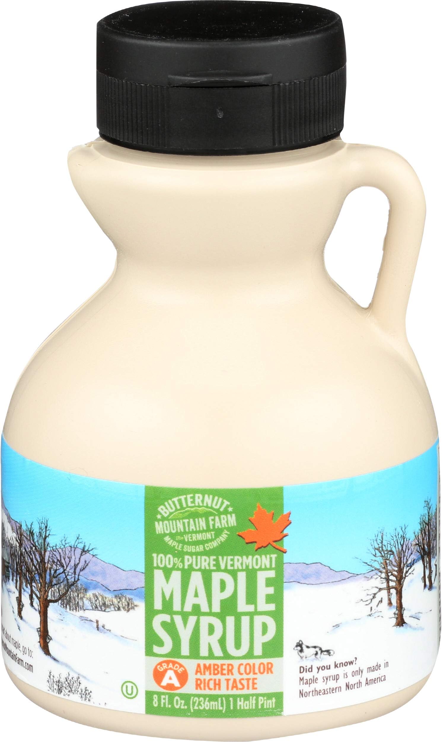 Butternut Mountain Farm, Syrup Maple Amber Rich Jug, 8 Fl Oz