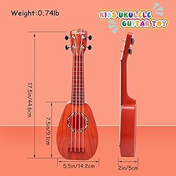 YOLOPLUS+ 17 Inch Kids Ukulele Guitar Toy 4 Strings