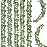 Eucalyptus Garland,Artificial Eucalyptus Leaves Table Greenery Garland Wreath Vines for Wedding Party Table Fireplace Bedroom Wall Room Decor (4PCS)