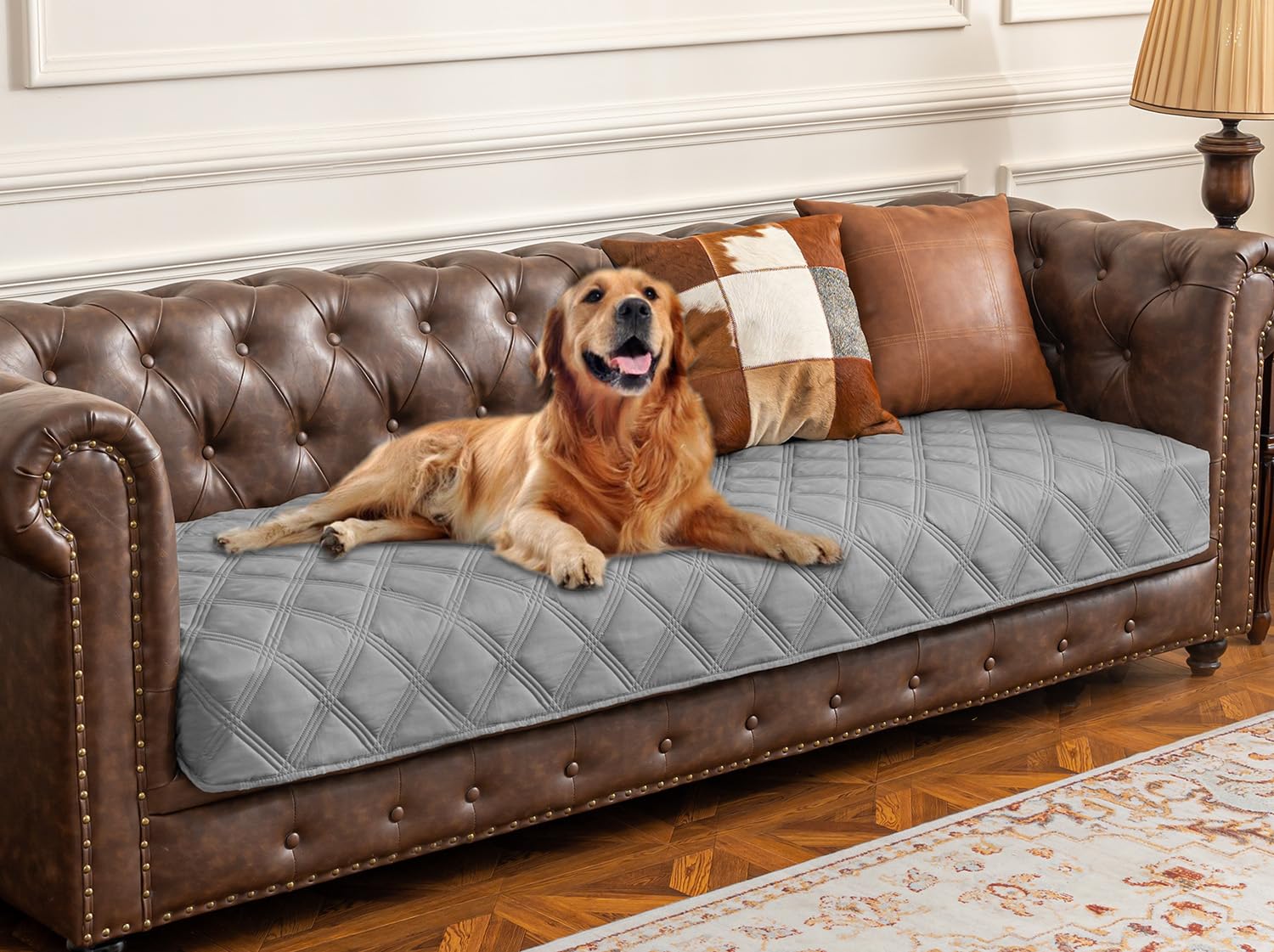 Photo 1 of Ameritex Waterproof Dog Bed Cover Pet Blanket with Anti-Slip Back for Furniture Bed Couch Sofa