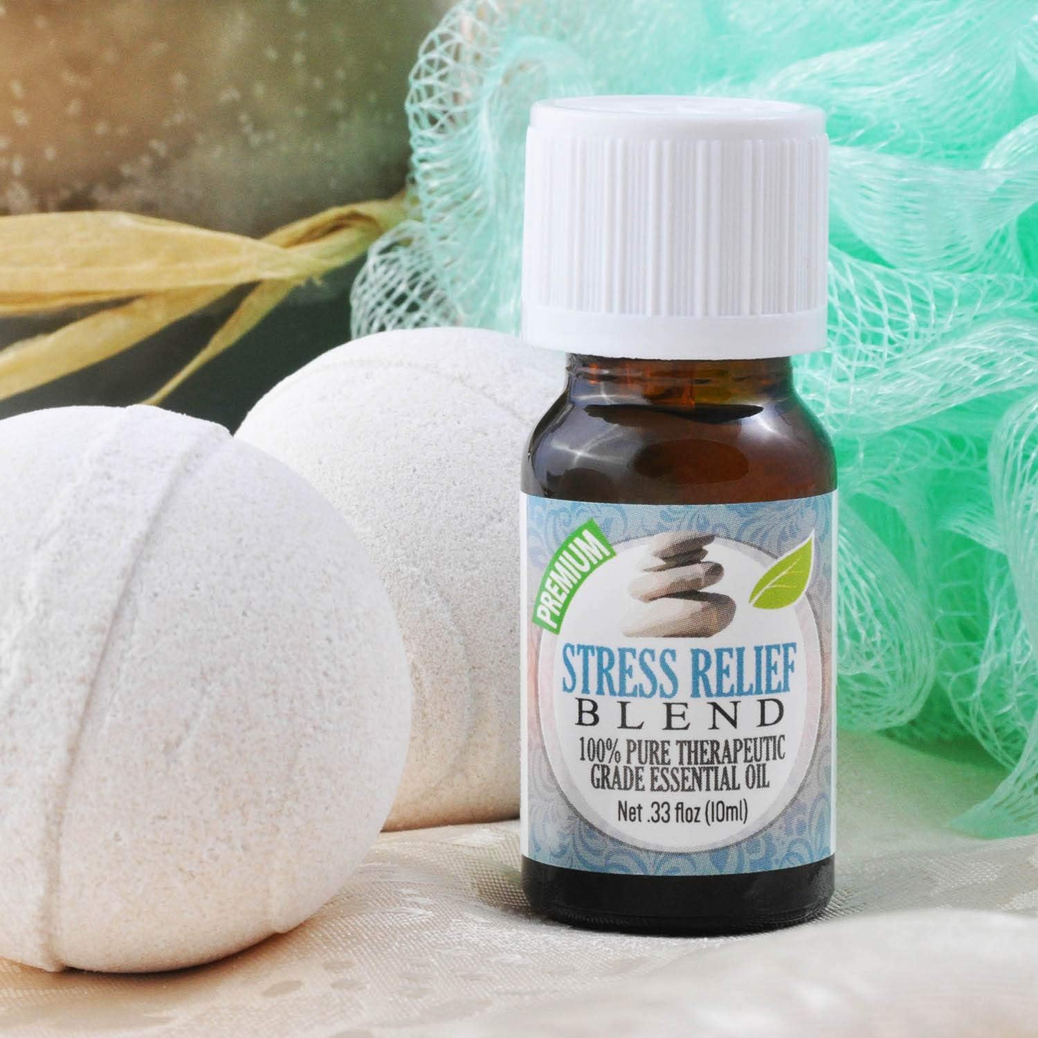 Stress Relief Blend Essential Oil - 100% Pure Therapeutic Grade Stress Relief Blend Oil - 10ml: Home & Kitchen