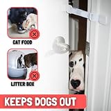 Door Buddy Cat Door Latch Grey Adjustable Door Strap Made in USA view 3