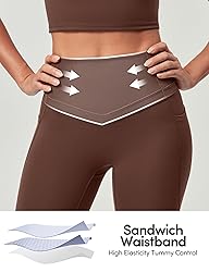 IUGA Compression Leggings with Pockets for Women