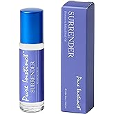 Pure Instinct SURRENDER Roll-On The Original Pheromone Infused Body Oil Perfume Fragrance EdP Parfum - For Her Women - TSA Ready 0.34 fl oz