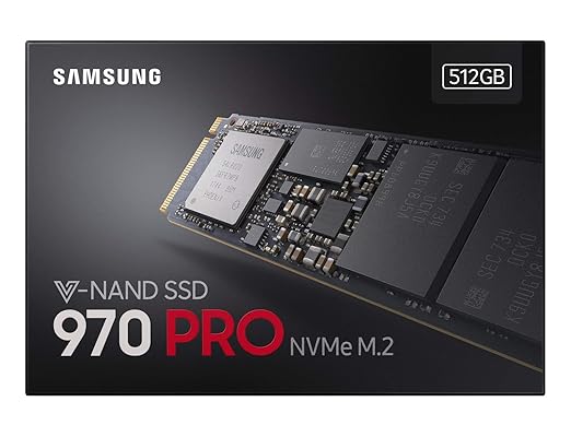 Samsung MZ-V7P512BW SSD 970 PRO 512 GB M.2 Interne NVMe SSD (bis zu 3.500 MB/s)