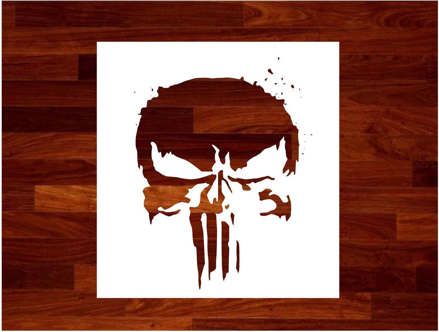 Mixed Media - The Punisher ~ Stencil ~ Multiple Sizes ~ Custom Stencil