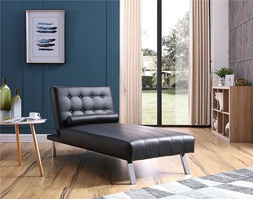 NHI Express Convertible Chaise Lounger, Black – Sitting & Sleeping