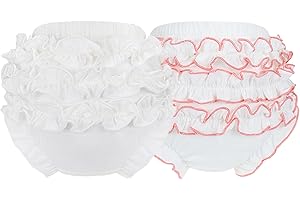 Billion Xin Cotton Diaper Covers for Toddler Baby/Baby Girls Bloomers with Ruffle