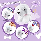 HERSITY Kids Vet Kit Dog Grooming Toy Playset 16 Pcs Carrier Backpack view 2