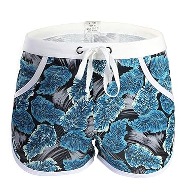 Maillot De Bain Homme Boxer Piscine Sexy Short Homme Sport Court