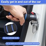 TOEVE 3 in 1 Car Door Handle Mobility Aid Blue 450lbs Capacity view 4