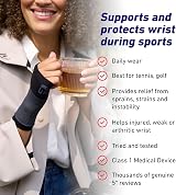 Neo G Wrist and Thumb Support - Arthritis Pain Relief Sleeve S Black view 3